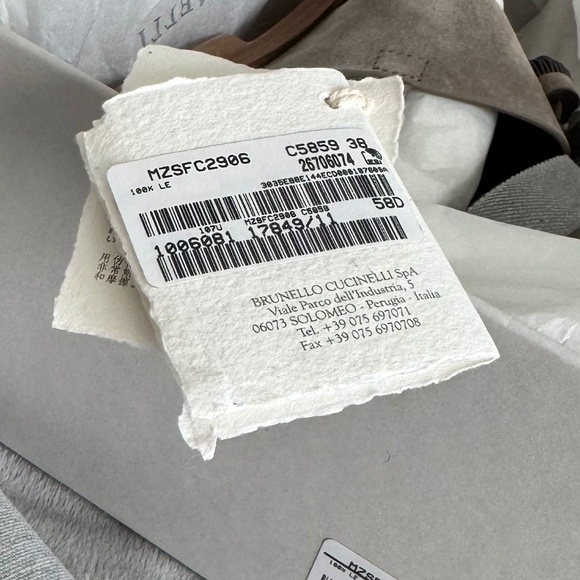 Brunello Cucinelli Suede Sandals with Precious Tassel - Picture 13 of 14